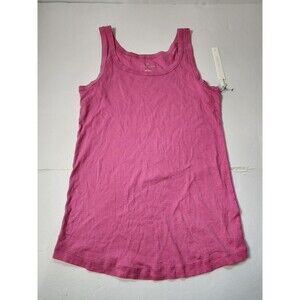 Caslon Tank Top Womens Medium Pink Sleeveless Layer Athleisure Gym Workout